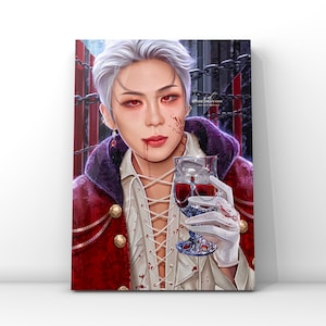 Vampire Jongho - Choi Jongho of Ateez fanart Kpop fanart digital art print