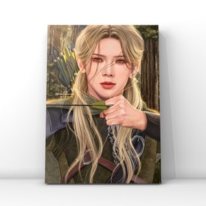 Legolas - Kang Yeosang of Ateez fanart Kpop fanart digital art print