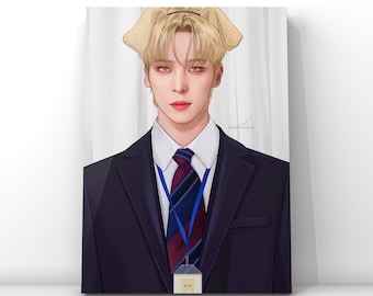 ANITEEZ Yunho - ATEEZ Art Print - Etsy