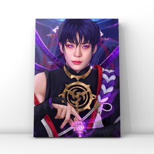 Scaramouche - Choi Jongho of Ateez fanart Kpop fanart digital art print