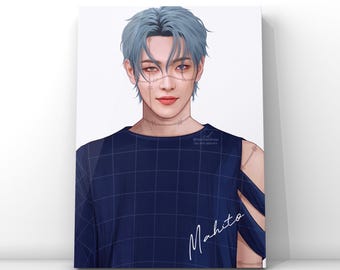 JJK Hongjoong - Kim Hongjoong of Ateez fanart Kpop fanart digital art print