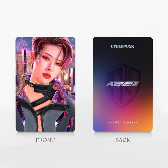 Ateez サイバーパンク フォトカード - Ateez ファンアート Kpop