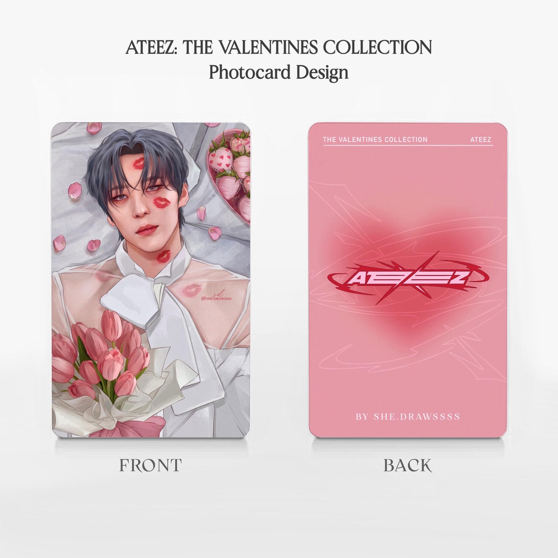 ATEEZ Valentines Collection Photo Cards - Etsy