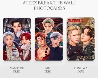 Limited Edition Ateez Break the Wall London Photo Cards - Ateez