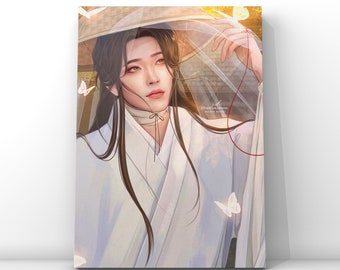 Xie Lian - Kim Hongjoong of Ateez fanart Kpop fanart digital art print