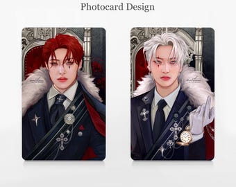 Ateez x Wonderland Photo Cards - Ateez fanart Kpop fanart digital art photo cards