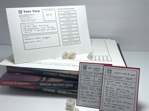 D D Spellcaster Bundle Dnd Warlock Dnd Wizard Dnd Spell Etsy