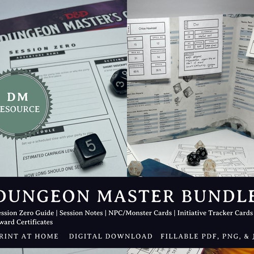 Dnd Initiative Tracker Dnd Dm Screen Accessories Character Etsy