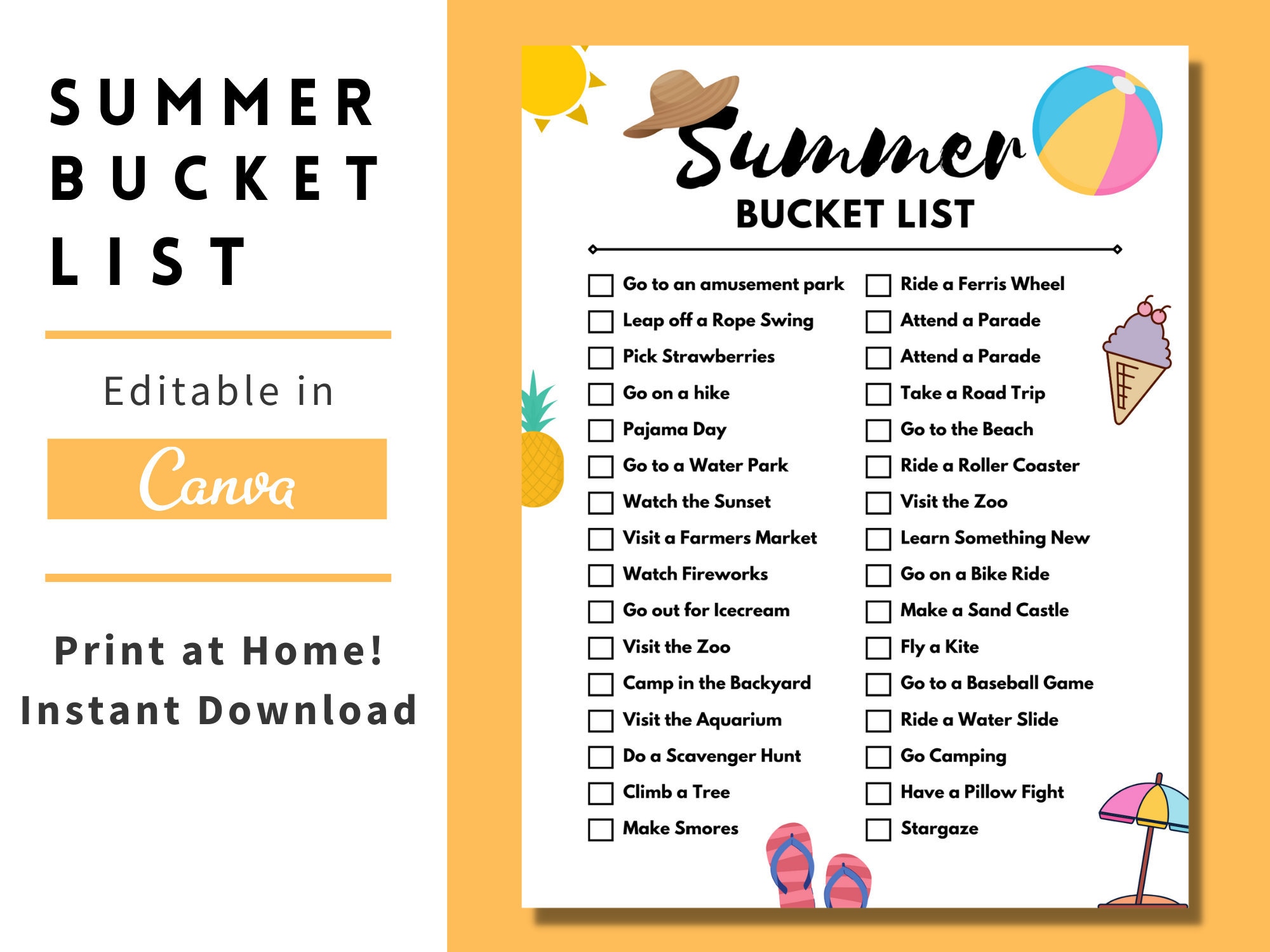 summer-bucket-list-printable-canva-template-summer-outdoors-etsy