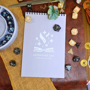 Adventure Log Session Notes Journal for TTRPGs, Dungeons and Dragons, Record of Adventure, dnd journal, rpg notebook, dnd binder