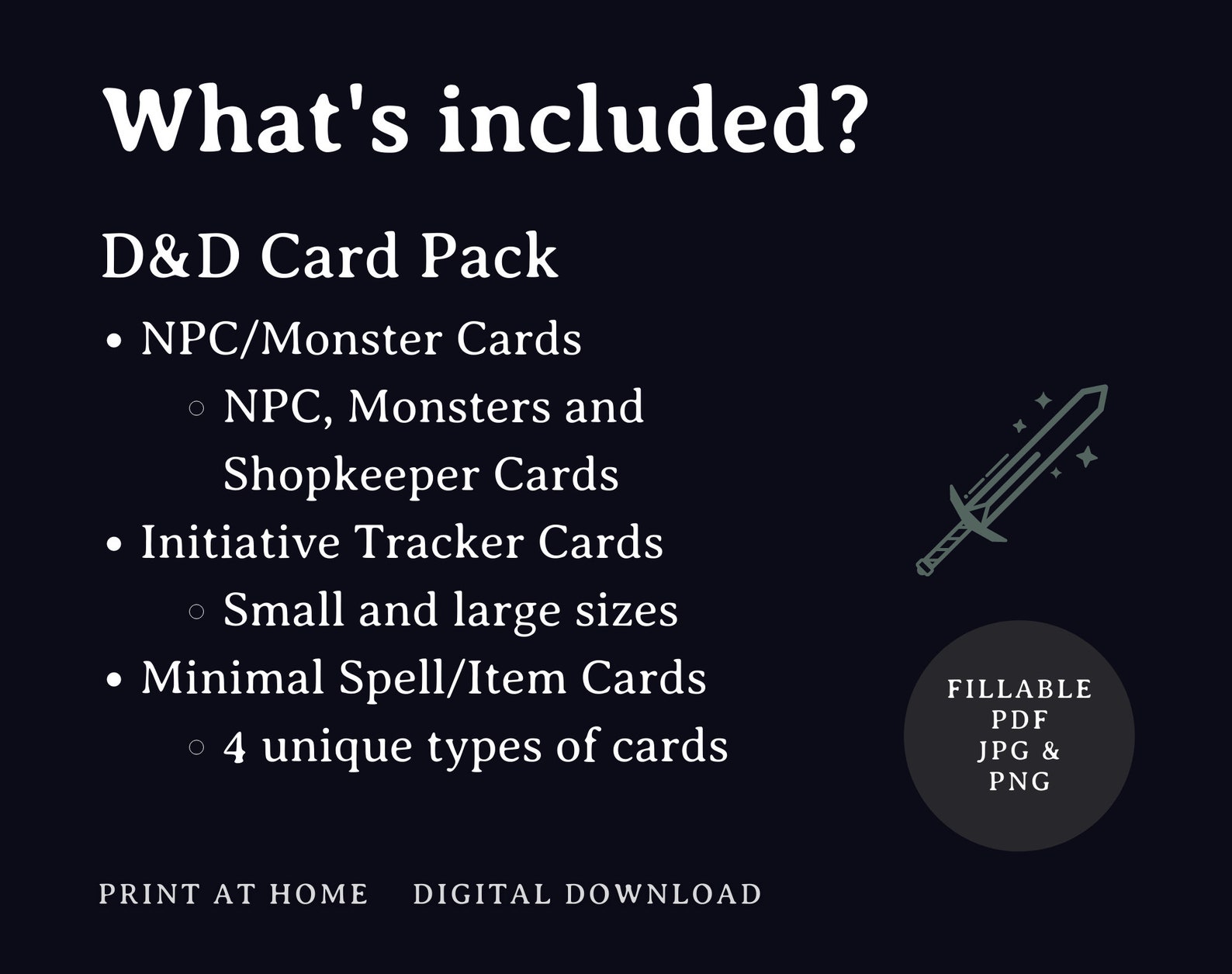 D&D Card Pack Dungeons and Dragons Dnd 5e Item Cards Etsy