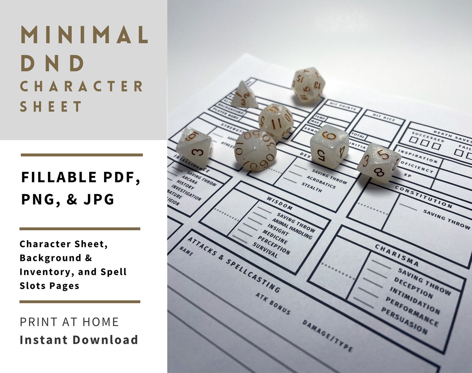 minimal-dnd-session-notes-dnd5e-tabletop-rpgdnd-etsy