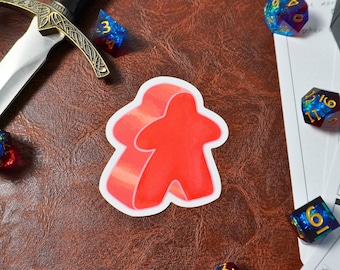Meeple Sticker, Board Game Sticker, Board Game Geek
