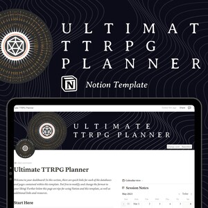 Modelo de noção de planejador TTRPG definitivo
