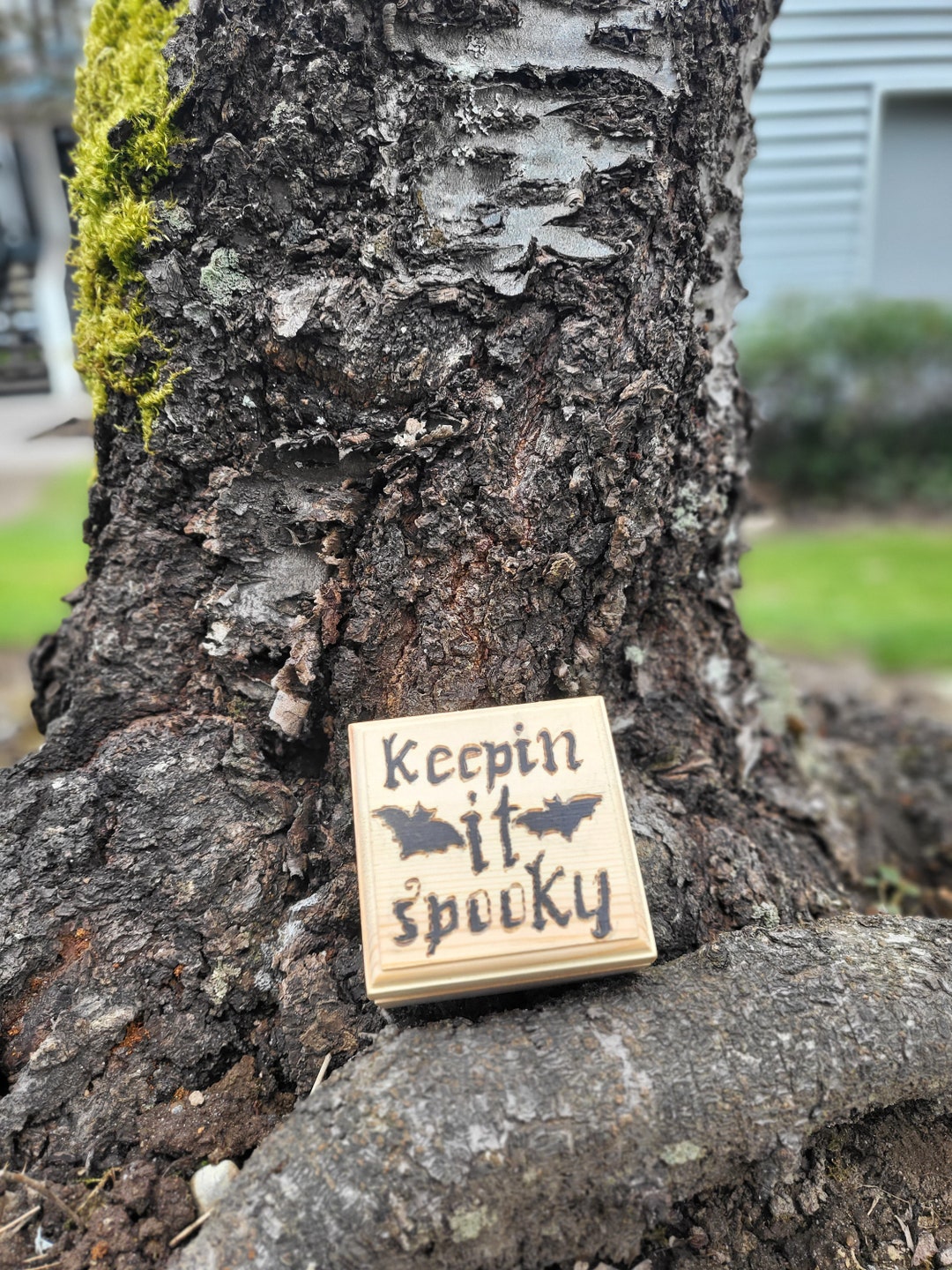 Keep It Spooky Wood Burned Trinket and Jewelry Box, Wood Burned by Hand ...