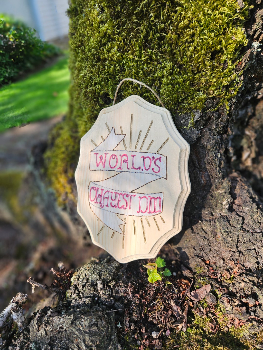 Worlds Okayest Dm Wood Burned Sign, Pyrography, D&d, Dungeons and ...