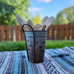 D20 Spoon, Wood Burned Spoon, Wood burning, Pyrography, Mixing Spoon, D&D, Critical Failure, D20, Nerd, RPG, Dungeons and Dragons