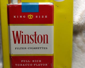 winston cigarette machine co v wells whitehead Vintage 1950/60 Era Winston Cigarette Thermometer. Made in the USA.  Excellent Vintage Condition