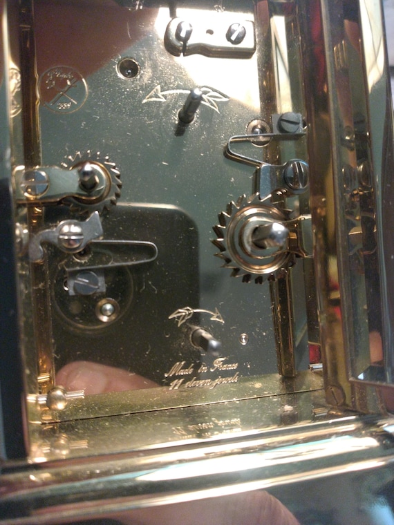 Tiffany Carriage Clock With 11 Jewels, Excellent Working Condition