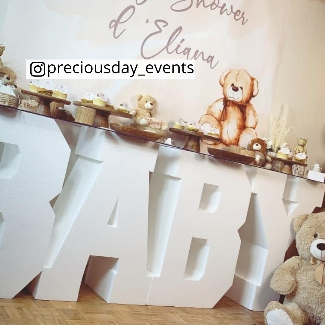 Baby Table Letters Etsy