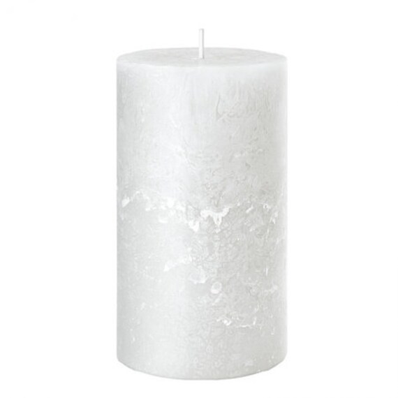 Bougie Rustique Blanche