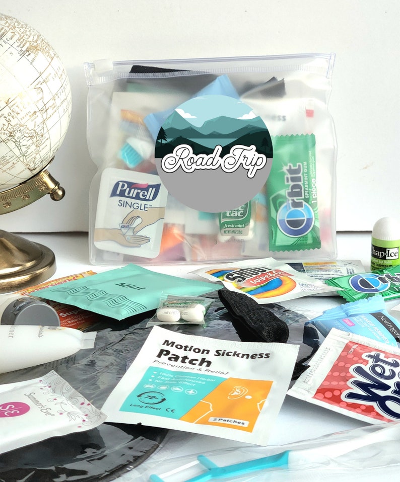Road Trip Kit Bag Travel Essentials Kit Hangover Kit Etsy