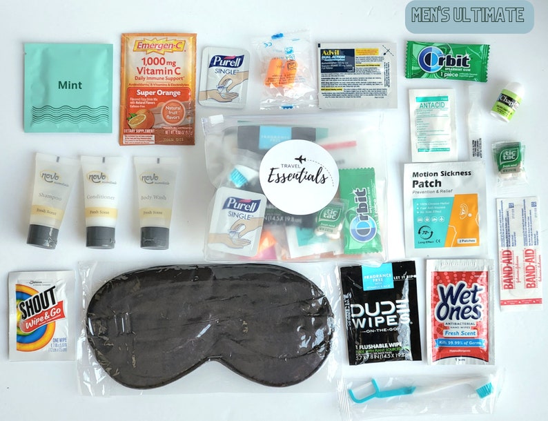 Travel Essentials Kit for Flying Flying Kit With Supplies Etsy