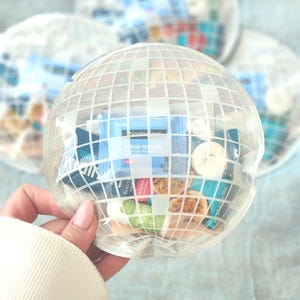 Disco Ball Bag Hangover Kit with Supplies | Last Disco Bachelorette Party Favors | Hen Do Gifts | Stayin Alive Bach | Bridesmaid Kits Favors