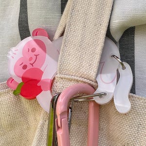 Monkey Acrylic Carabiner | Bag Charm | Keychain Accessory