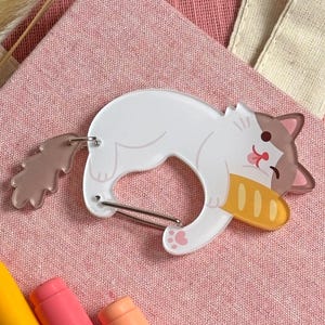 Ragdoll Cat Acrylic Carabiner