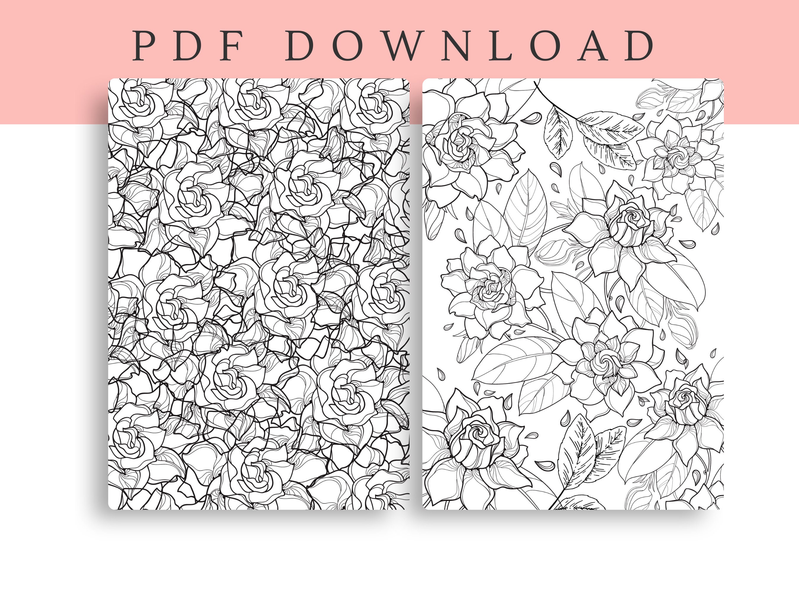 Printable Coloring Pages Coloring Sheets Instant Download - Etsy