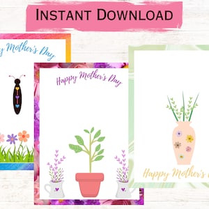 Handprint and Footprint Mother&#39;s Day Craft, Mother&#39;s Day Gift, Printable Gift for Mom, Mother&#39;s Day Printable Activity, Daycare Activity