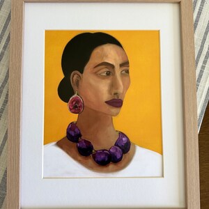 Mediterranean Inspired Art Print, Fig Fruit, Fig Necklace, Food as a Status of Power, Migration, Harvesting, Dreams, Identity, Diversity