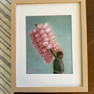 Zuckerwatte Kunstdruck, Mexikanische Wandkunst, Mexikanische Dekoration, Mexikanische Küchenkunst, Mexikanische Volkskunst, Cocina de Coco Kunst, Arte Mexicano, Food Art