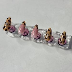 Cheetah Print Press On Nails