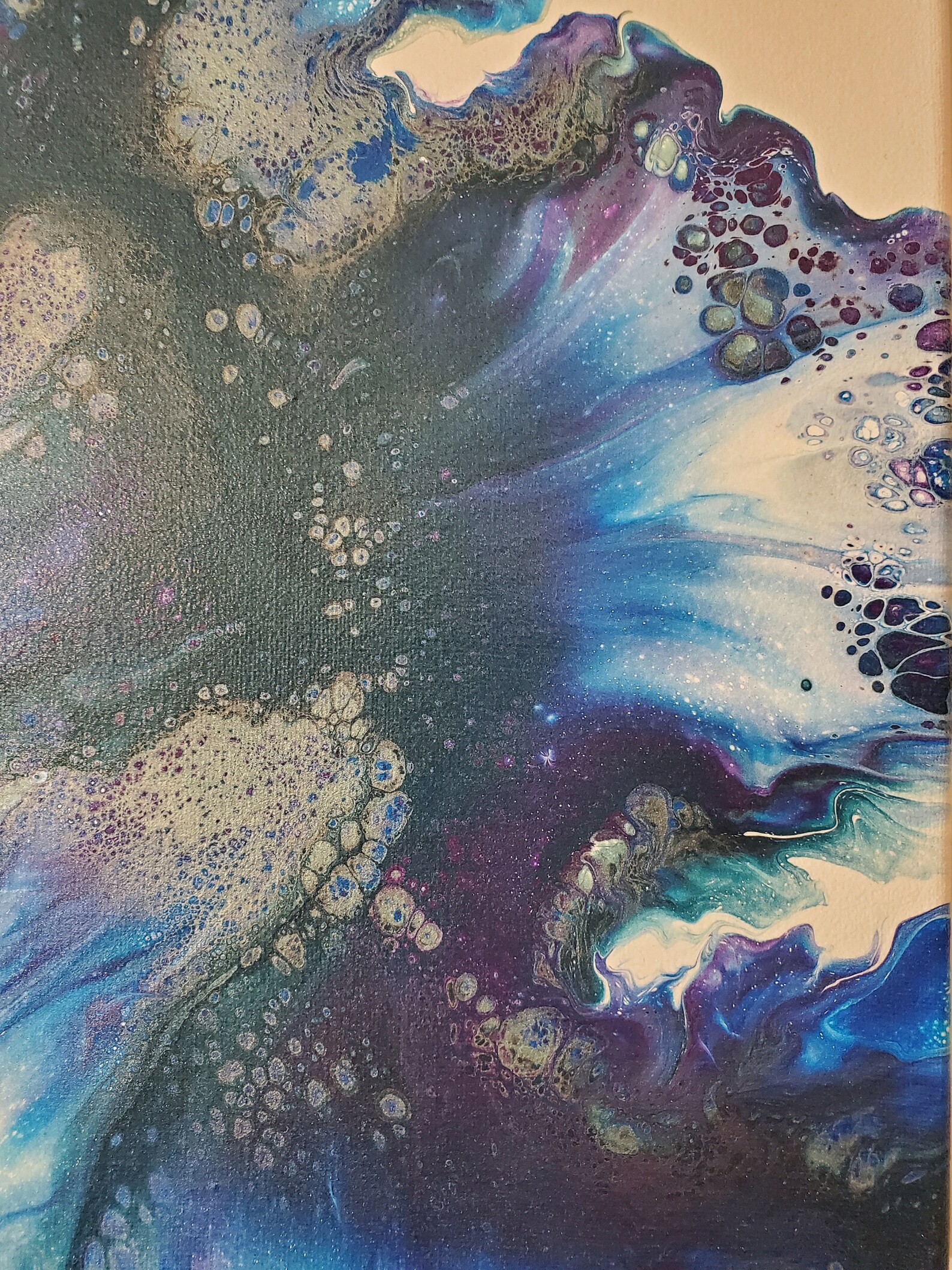 Original Acrylic Dutch Pour Fluid Art Abstract Painting 12x16 Etsy