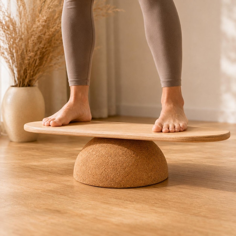 Kork Halbkugel 30cm für Balance Boards und Fitness für besseres Gleichgewicht