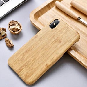 natural wood design eco bamboo iphone case shockproof biodegradable wood phone cover sustainable iphone 16, 15, 14, 13, 12, 11, x, xs case.jpg