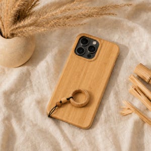 Custodia per iPhone in Bambu Eco-Friendly Cover in Legno per Telefono