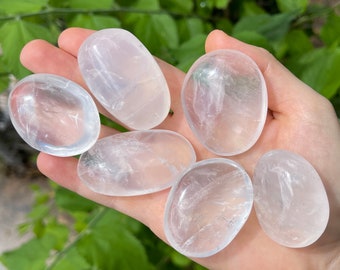 Genuine Clear Quartz Crystal Tumbled Stones
