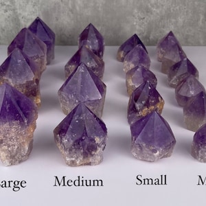 Natural Raw Amethyst Crystal Points Choose Your Size - Etsy