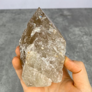 Genuine Smoky Quartz Crystal Towers Large Natural Raw Crystal Points from Brazil