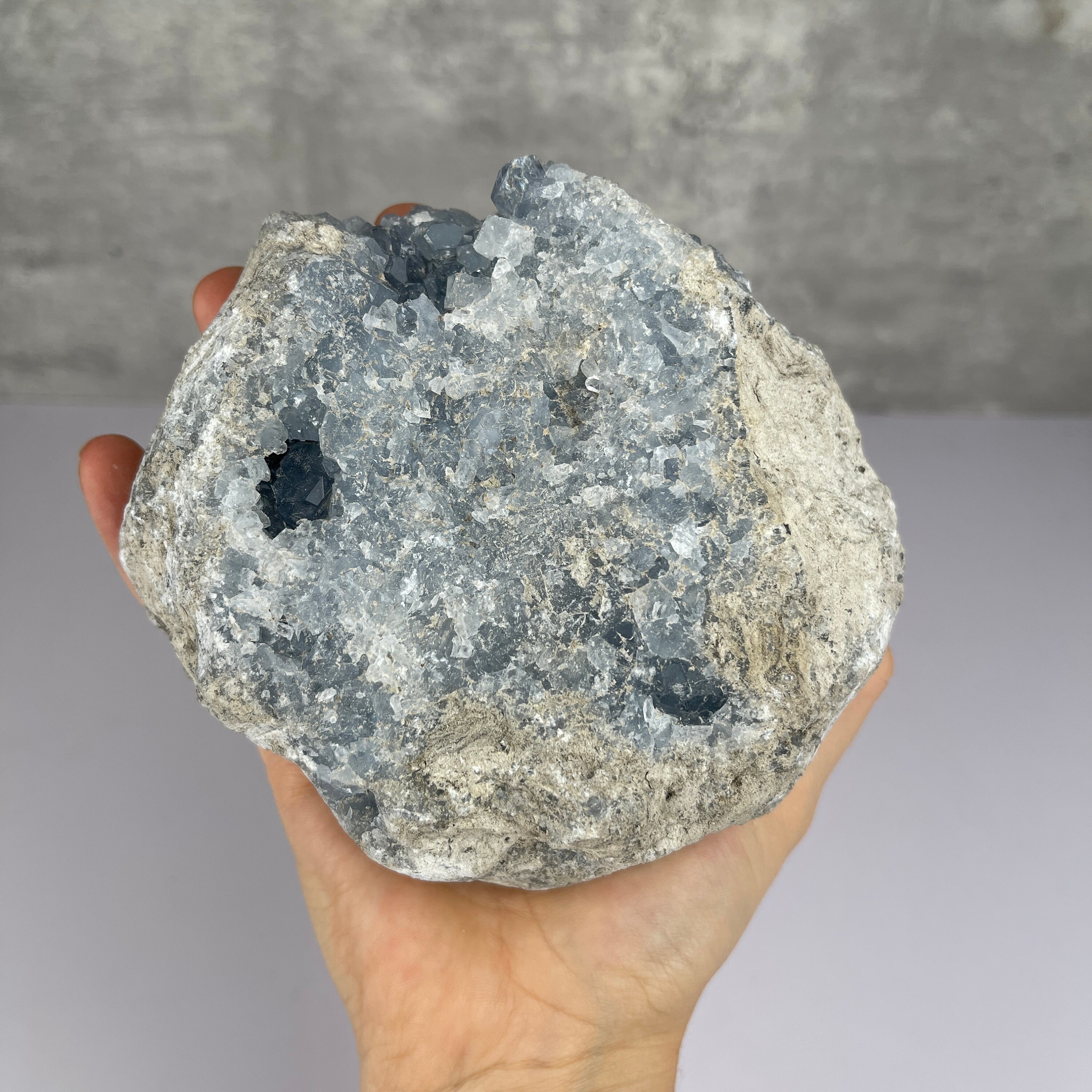 大きな原石セレスタイト結晶クラスタージオード - Etsy 日本