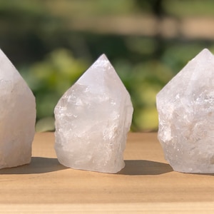 Genuine Raw Clear Quartz Crystal Points
