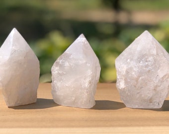 Genuine Raw Clear Quartz Crystal Points