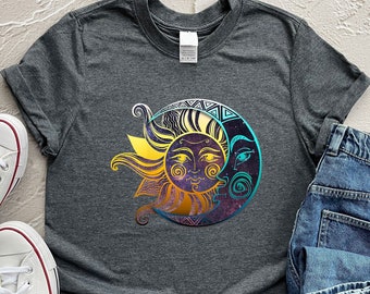 t shirt sun and moon