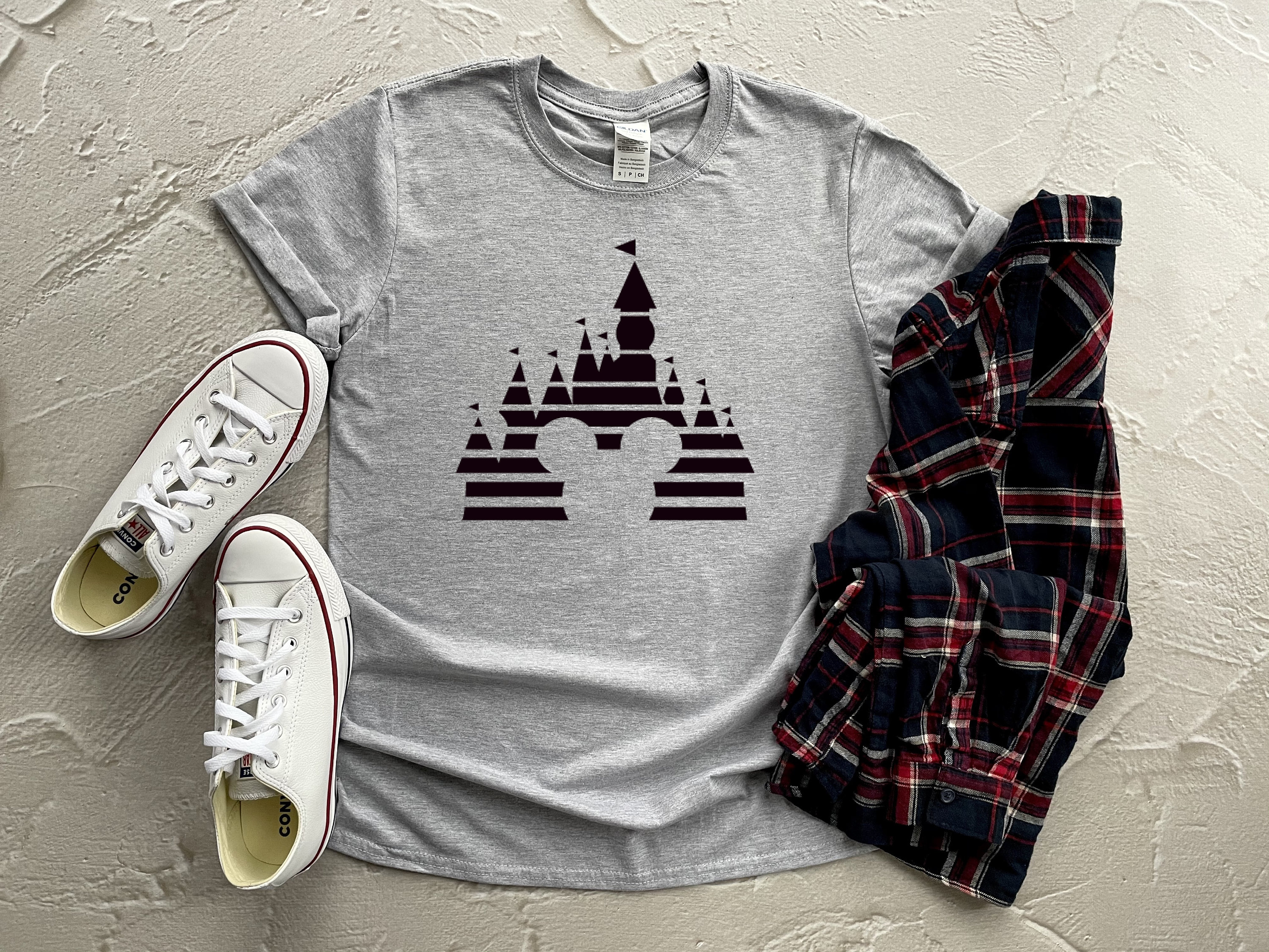 Disney Castle Tshirt Disney Castle Shirt Mickey Shirt Etsy
