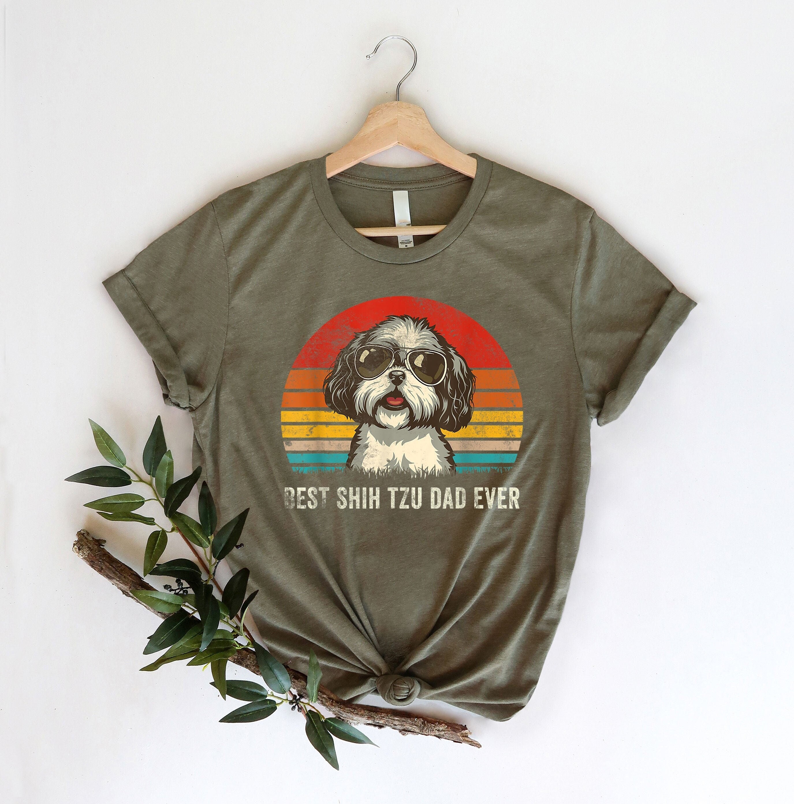 Best shih tzu dad ever shirt Clearance