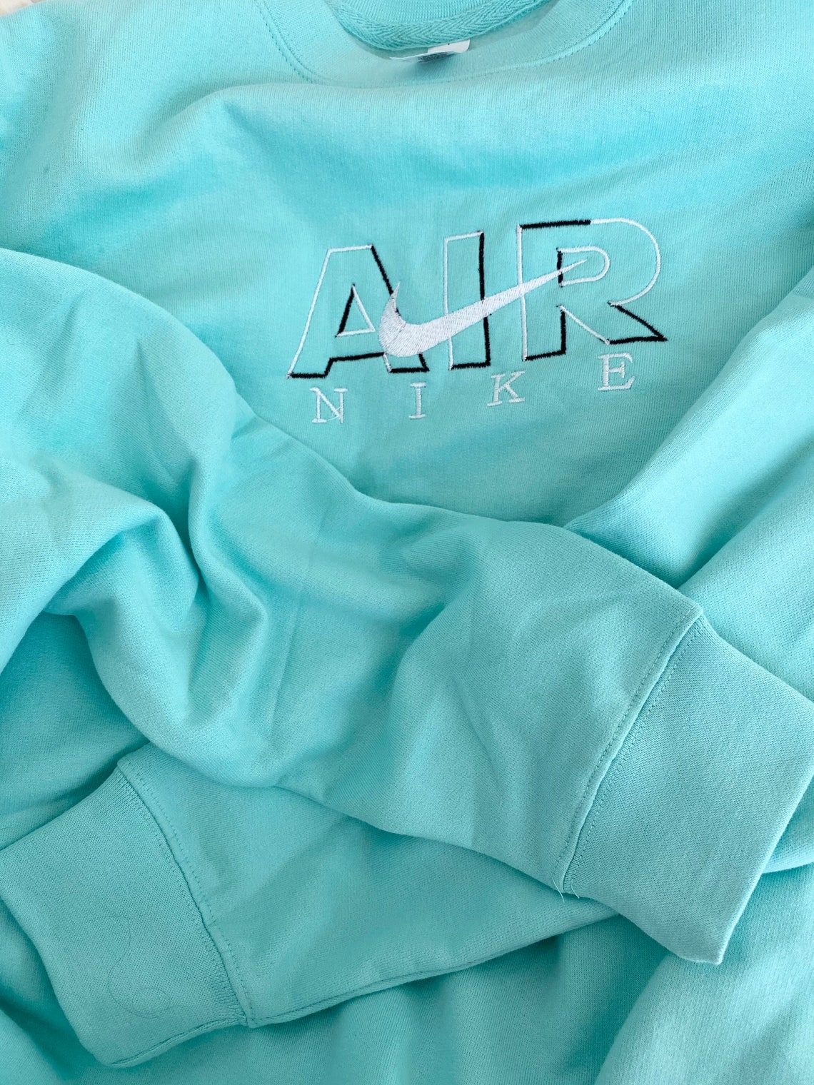 Air Nike Teal Crewneck Pullover | Etsy