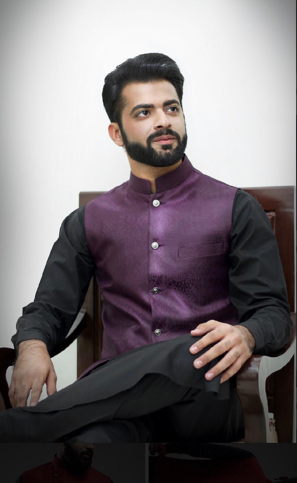Waistcoat Men Kurta Sherwani Pakistani 